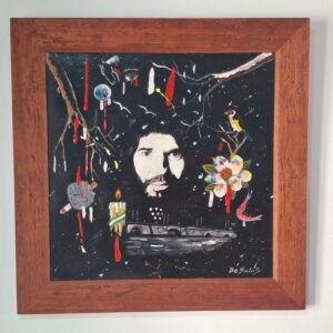 CUADRO AL OLEO DE CAMARON EN LA FLOR DE LA VIDA