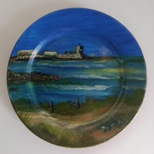 PIEZA DECORATIVA ARTESANAL PINTADA A MANO